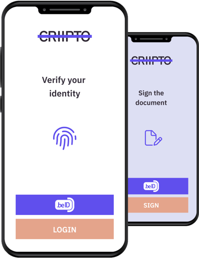 2 iPhones-AUTH-sign-be beid